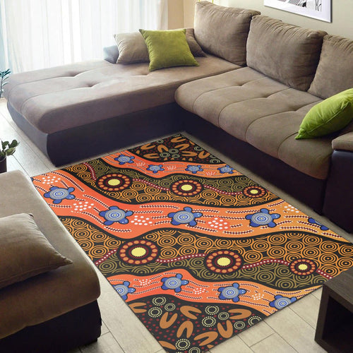 area-rug-aboriginal-dot-unique-style-turtle