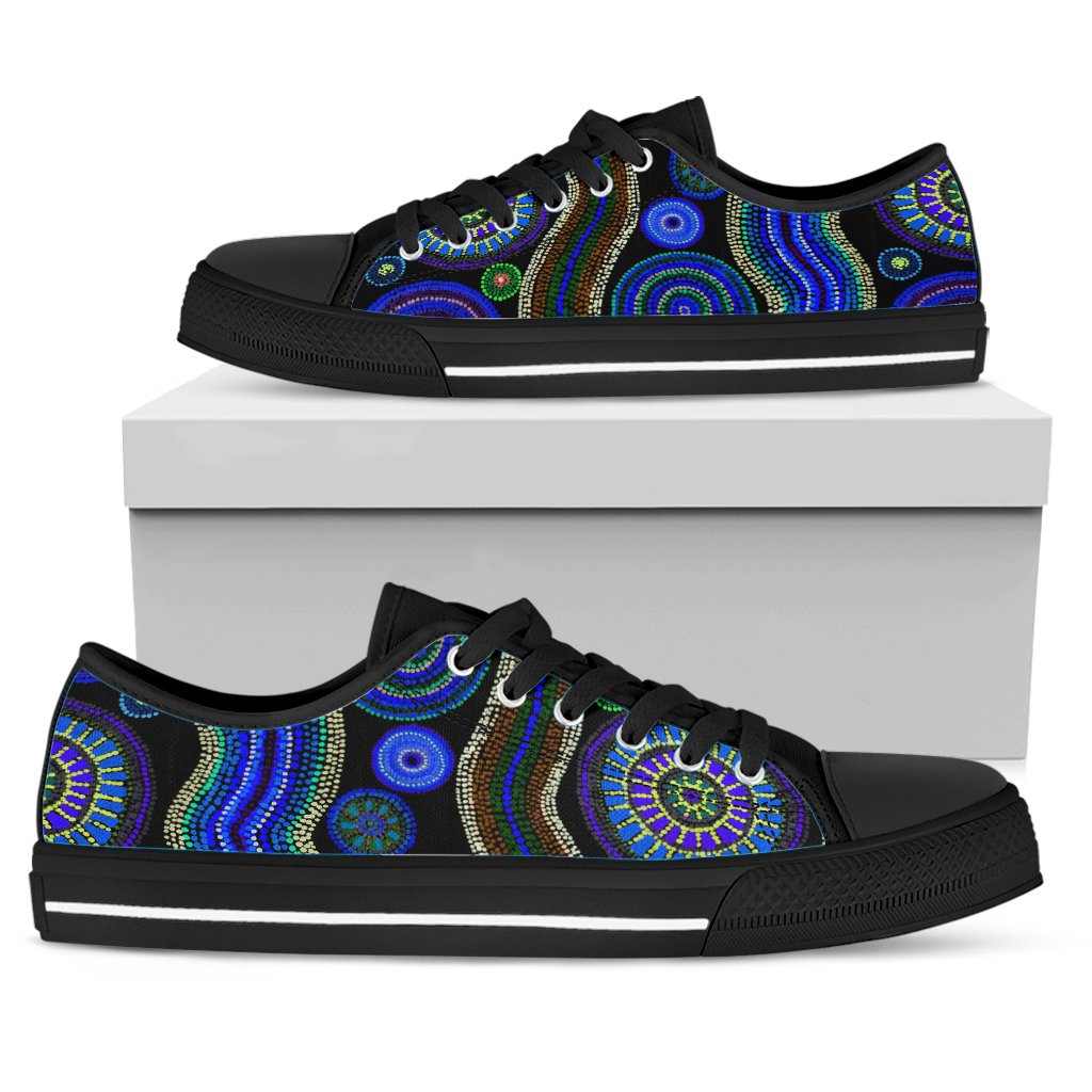 low-top-aboriginal-dot-unique-style-blue