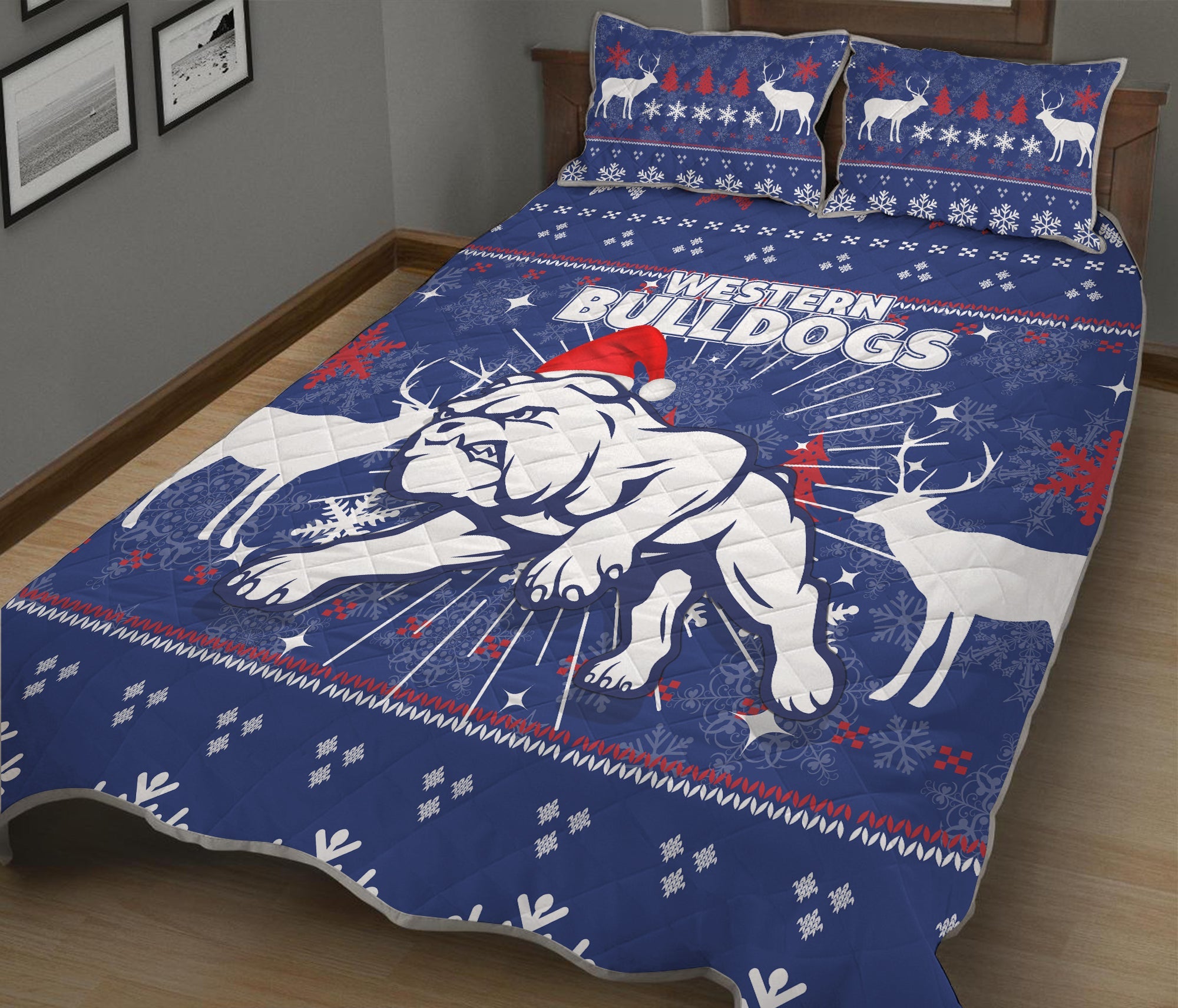 western-bulldogs-quilt-bed-set-christmas-ugly-style