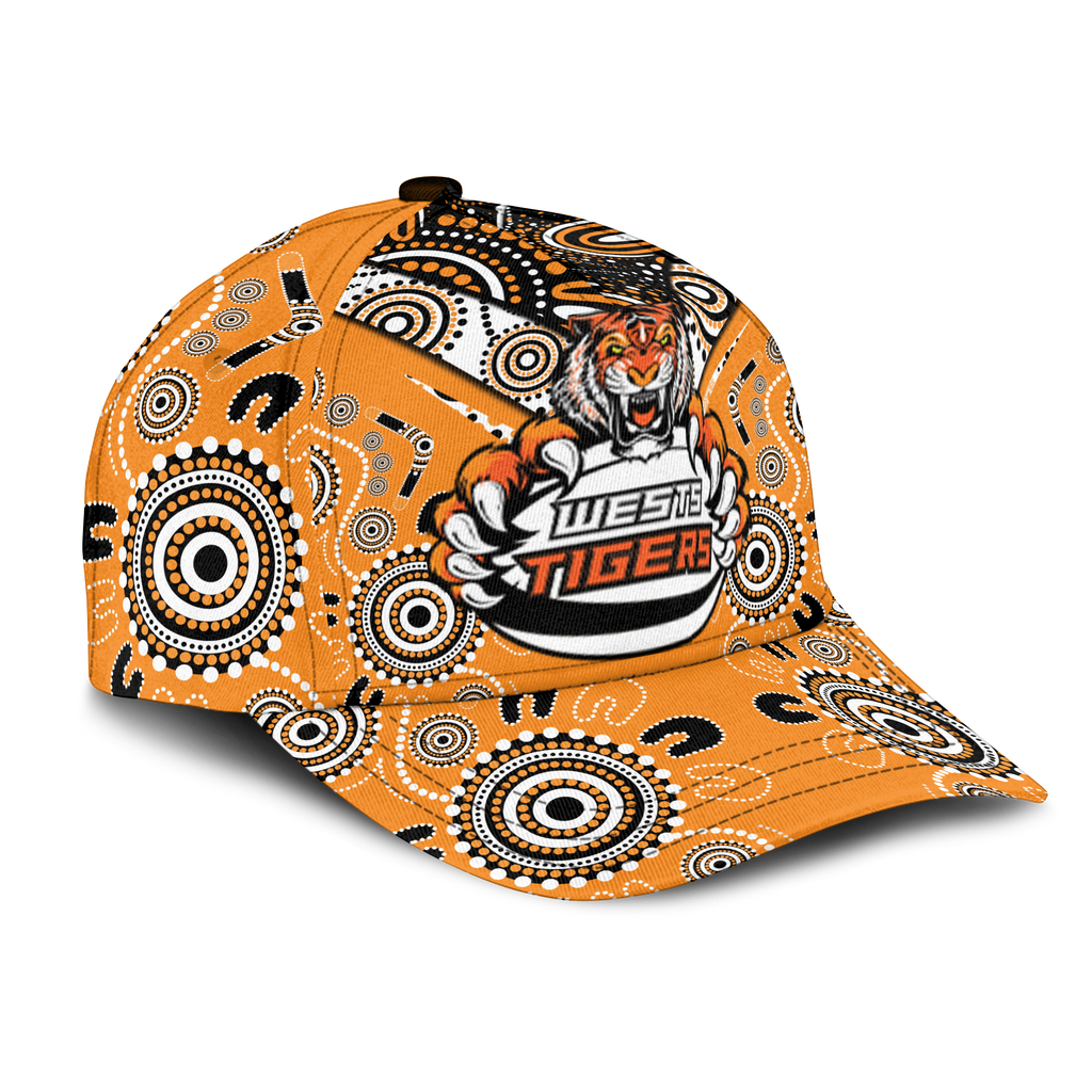Wests Tiger Rugby Aboriginal Pattern Cap - LT2