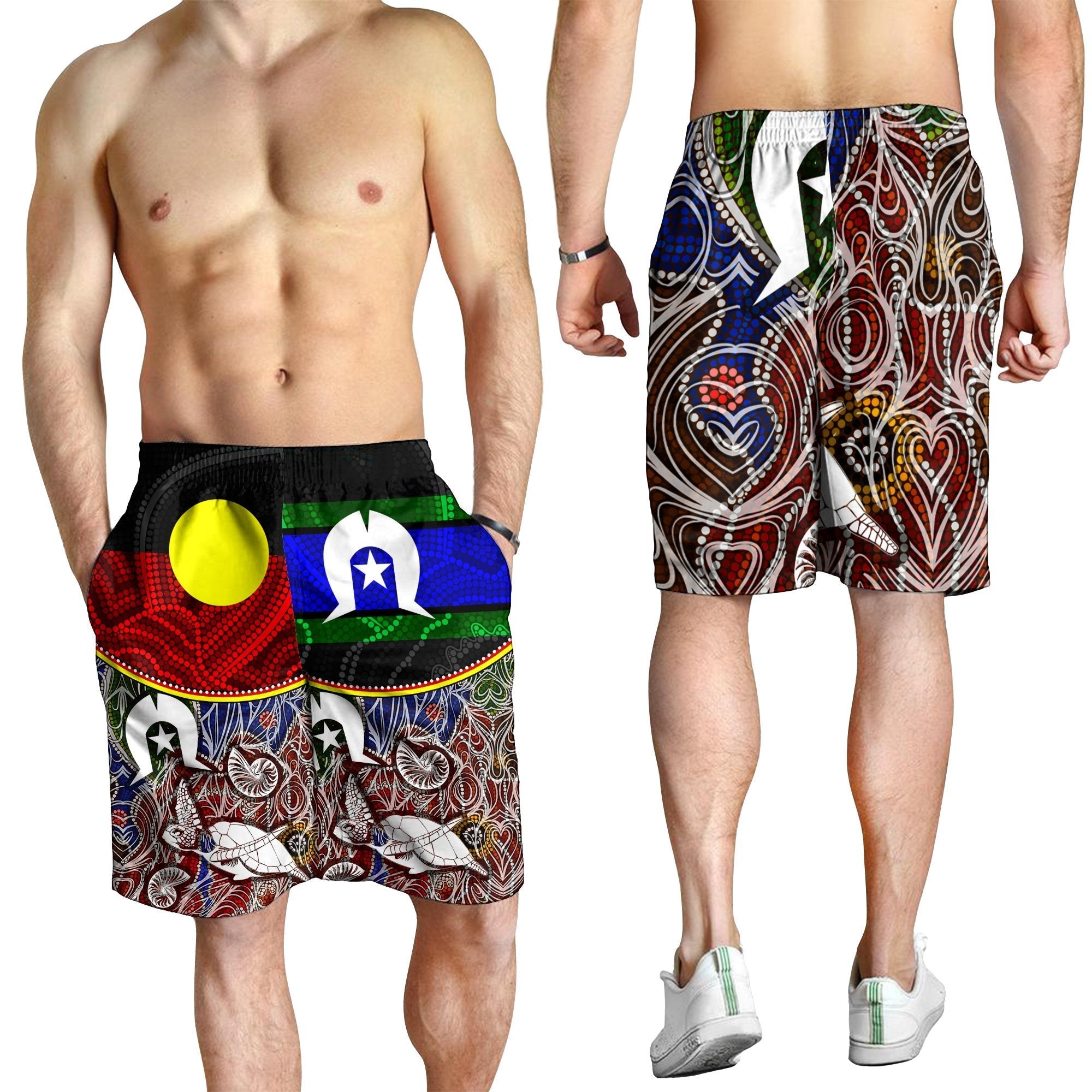 mens-short-aboriginal-dot-in-naidoc-week-style