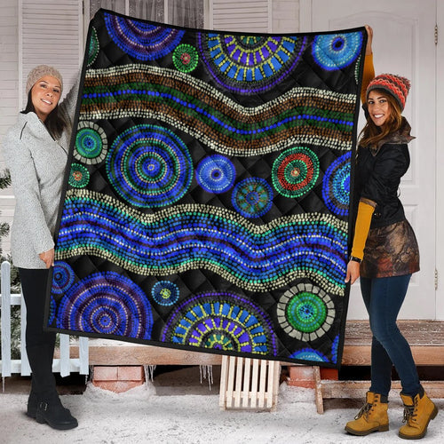 quilts-aboriginal-dot-unique-style-blue
