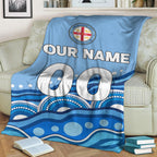 custom-personalised-melbourne-blanket-indigenous-dot-painting-art