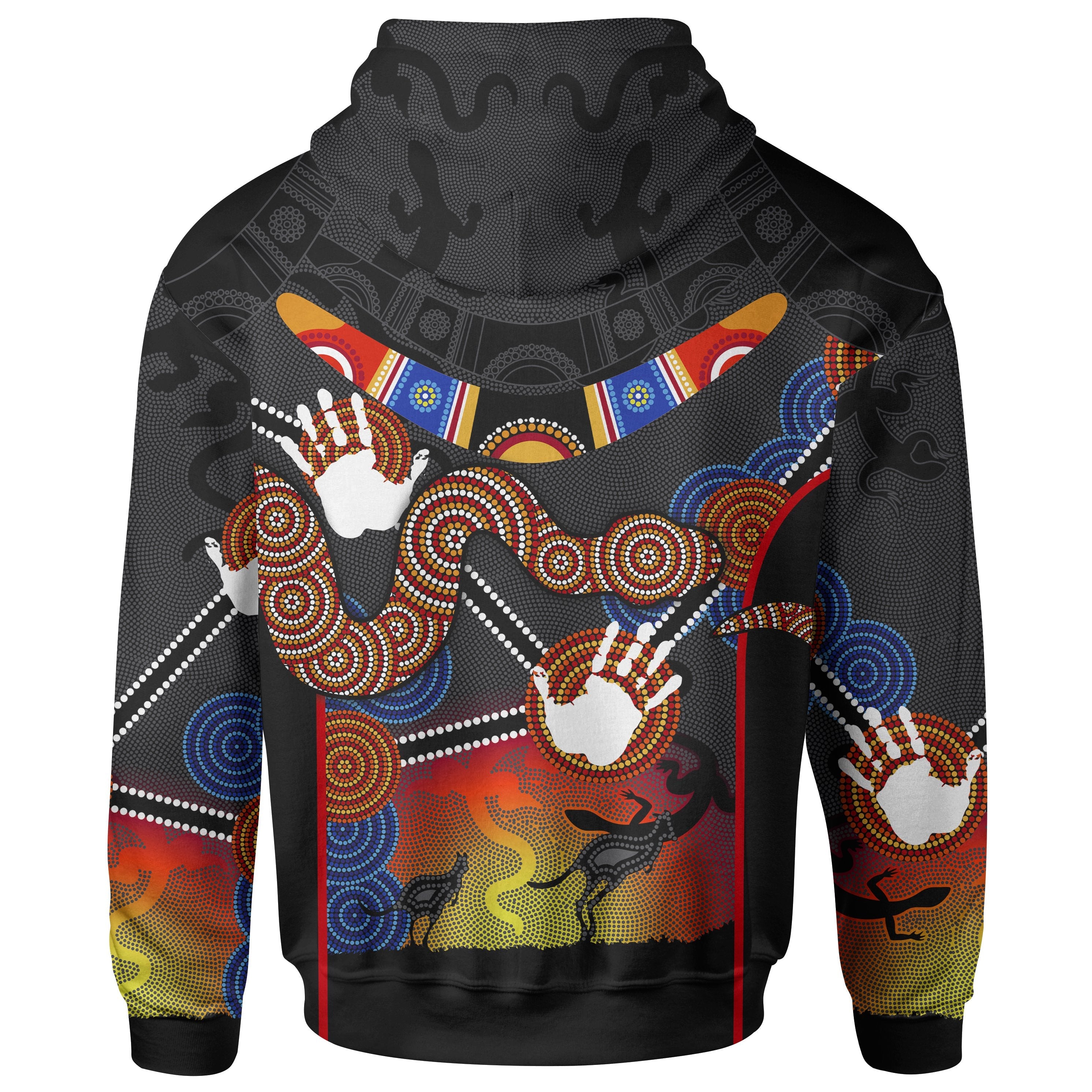 aboriginal-hoodie-australian-boomerang-and-snake-indigenous-art