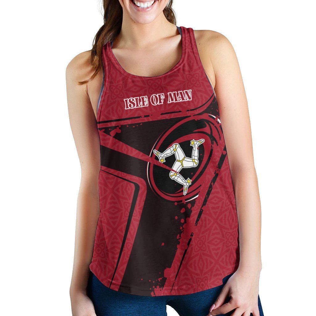 Isle Of Man Rugby Women Racerback Tank - Isle Of Man Rugby - Vibe Hoodie