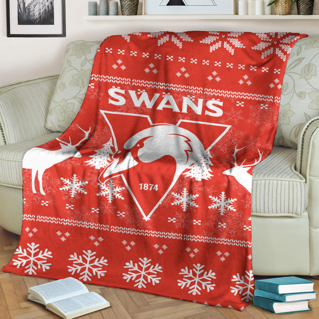 sydney-swans-blanket-christmas-ugly-style