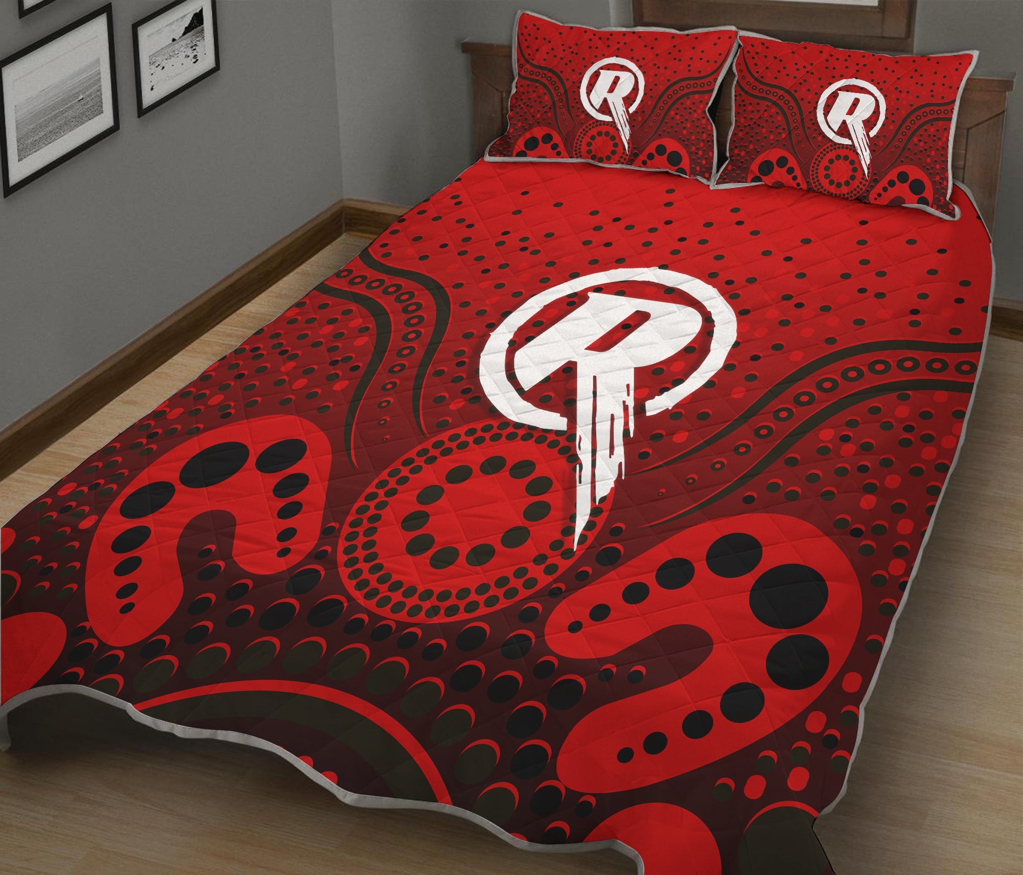 melbourne-renegades-quilt-bed-set-aboriginal-style-of-dot