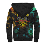 NAIDOC Week 2022 Aboriginal Art Unique Sherpa Hoodie - LT12