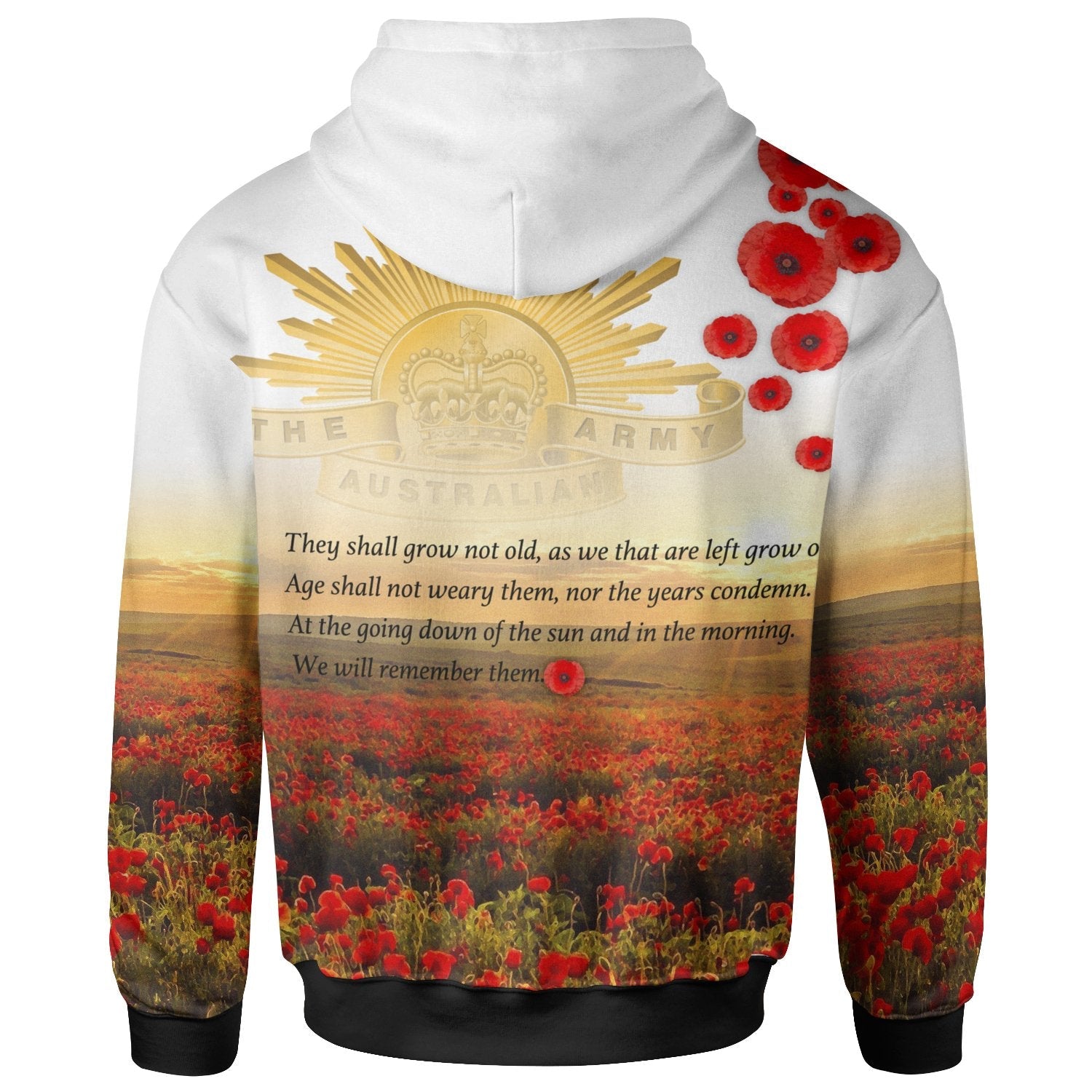 [Custom] Anzac Day 2021 Zip-Up Hoodie - We Will Remember Them - Vibe Hoodie