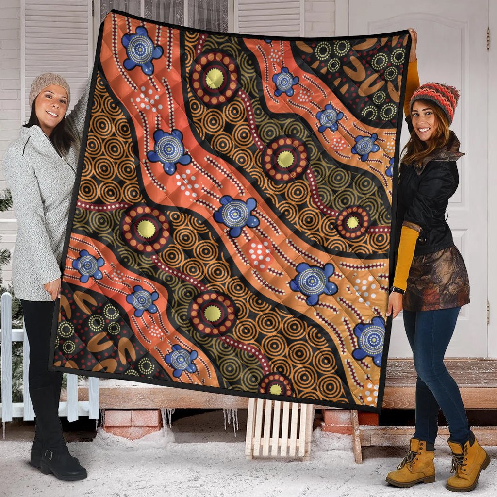 quilts-aboriginal-dot-unique-style-turtle