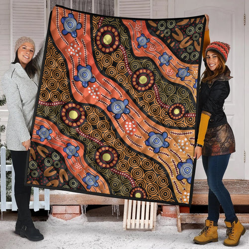 quilts-aboriginal-dot-unique-style-turtle