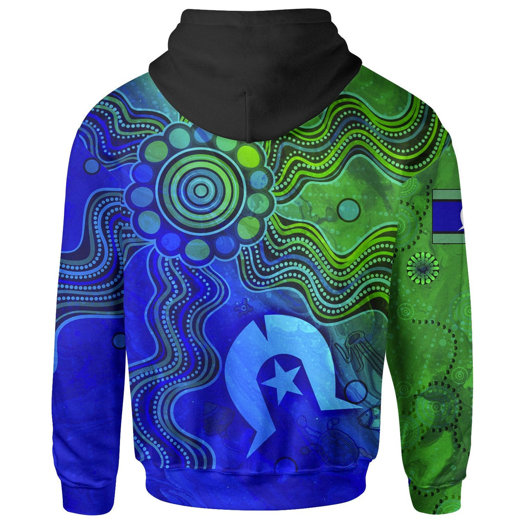 [Custom] Aboriginal Hoodie , Torres Strait Islands Flag
