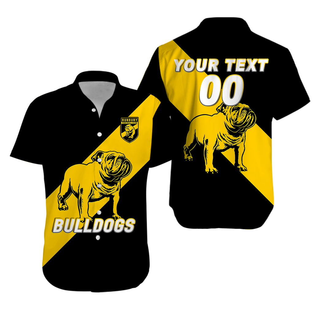 (Custom Personalised) Bulldogs Bunbury Football 2022 Hawaiian Shirt