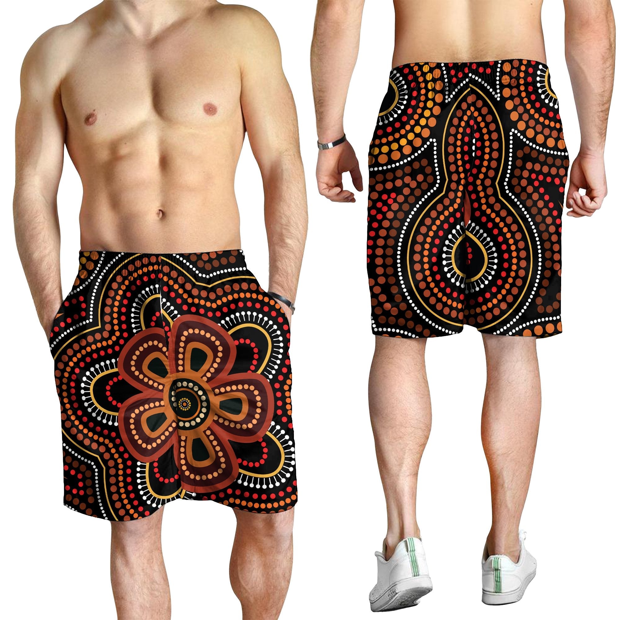 aboriginal-men-shorts-aboriginal-dot-painting-flowers-style-ver02