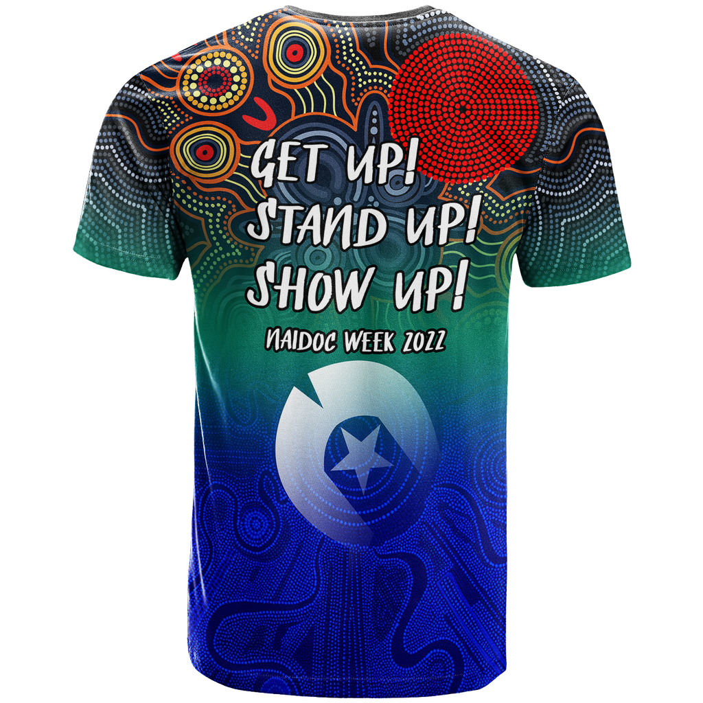 naidoc-week-2022-torres-strait-islander-with-aboriginal-dot-painting-art-t-shirt