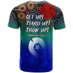 naidoc-week-2022-torres-strait-islander-with-aboriginal-dot-painting-art-t-shirt