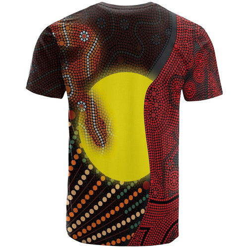 aboriginal-kid-t-shirts-indigenous-snake-sun-dot-painting