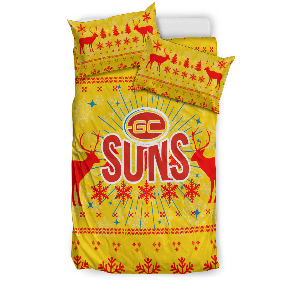 gold-coast-suns-bedding-set-christmas-ugly-style