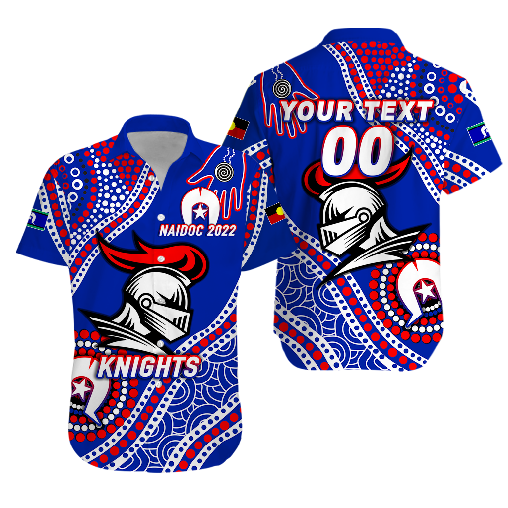 (Custom Personalised) Knights Rugby NAIDOC 2022 Aboriginal Hawaiian Shirt