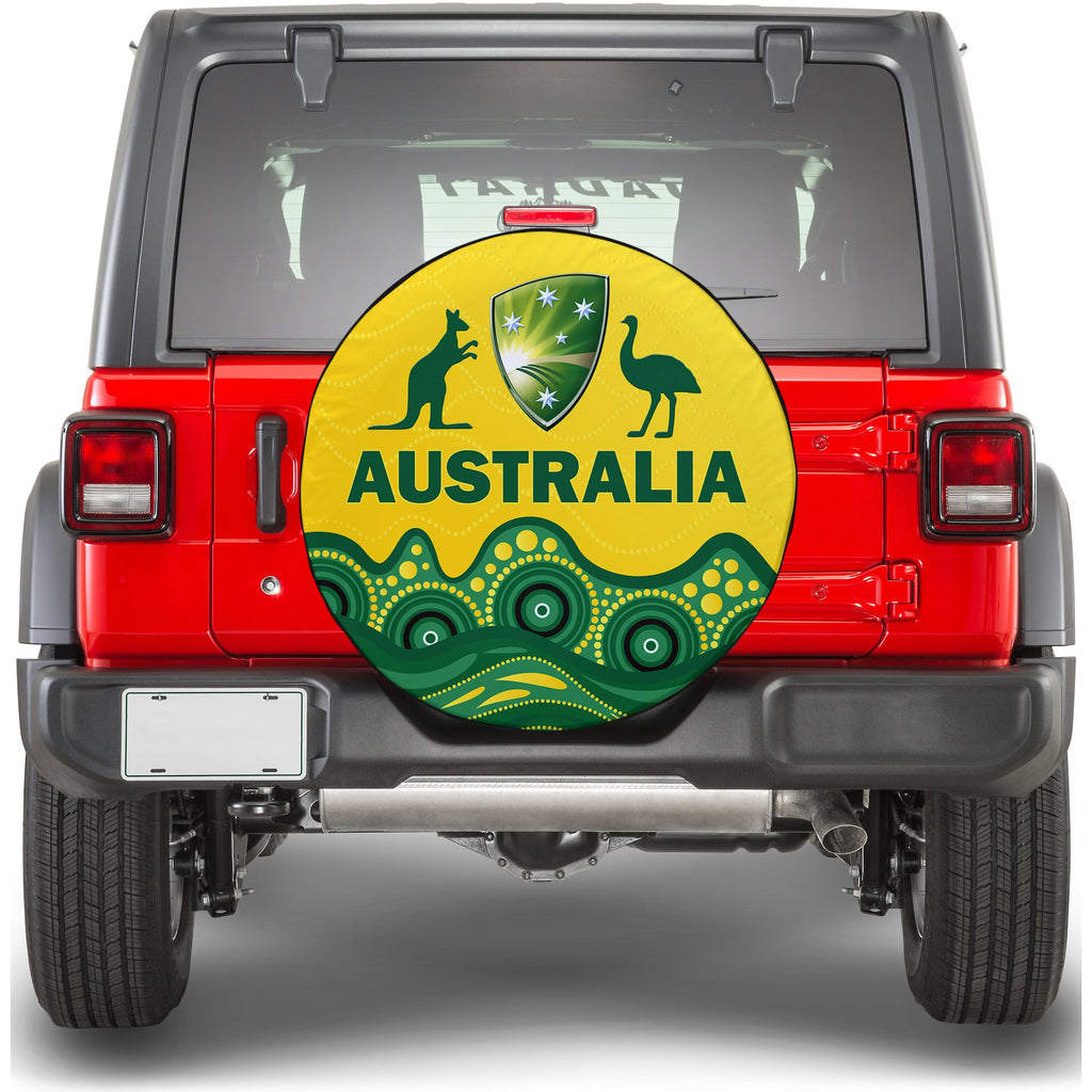 Australia Cricket Aboriginal Pattern Spare Tire Cover - LT2