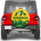 Australia Cricket Aboriginal Pattern Spare Tire Cover - LT2