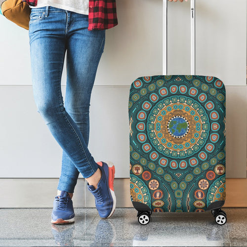 luggage-covers-aboriginal-green-dot-painting-with-earth