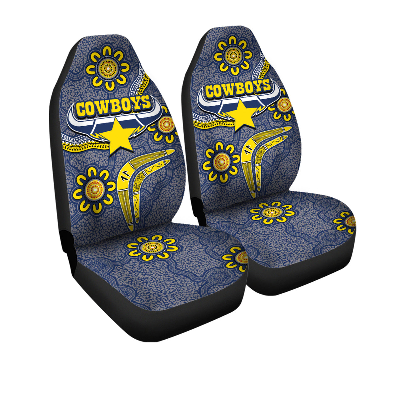 cowboys-rugby-car-seat-covers-aboriginal-boomerang-cowboys-car-seat-covers