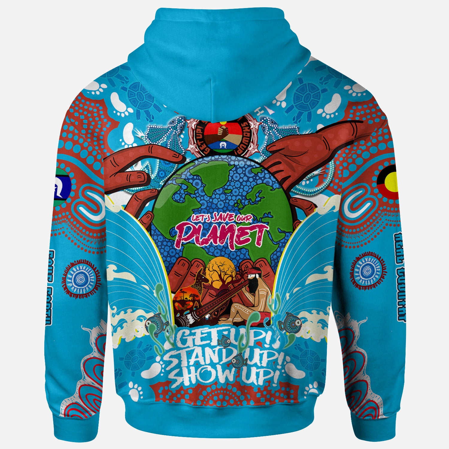 australia-naidoc-week-2023-custom-hoodie-lets-save-our-planet-aboriginal-inspired-and-torres-strait-islander-culture-hoodie