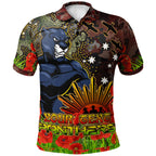panthers-rugby-polo-shirt-custom-anzac-panthers-with-remembrance-poppy-and-indigenous-patterns-polo-shirt