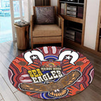sea-eagles-rugby-round-rug-naidoc-week-eagle-aboriginal-dot-artwork-get-up-stand-up-show-up-aboriginal-culture-round-rug