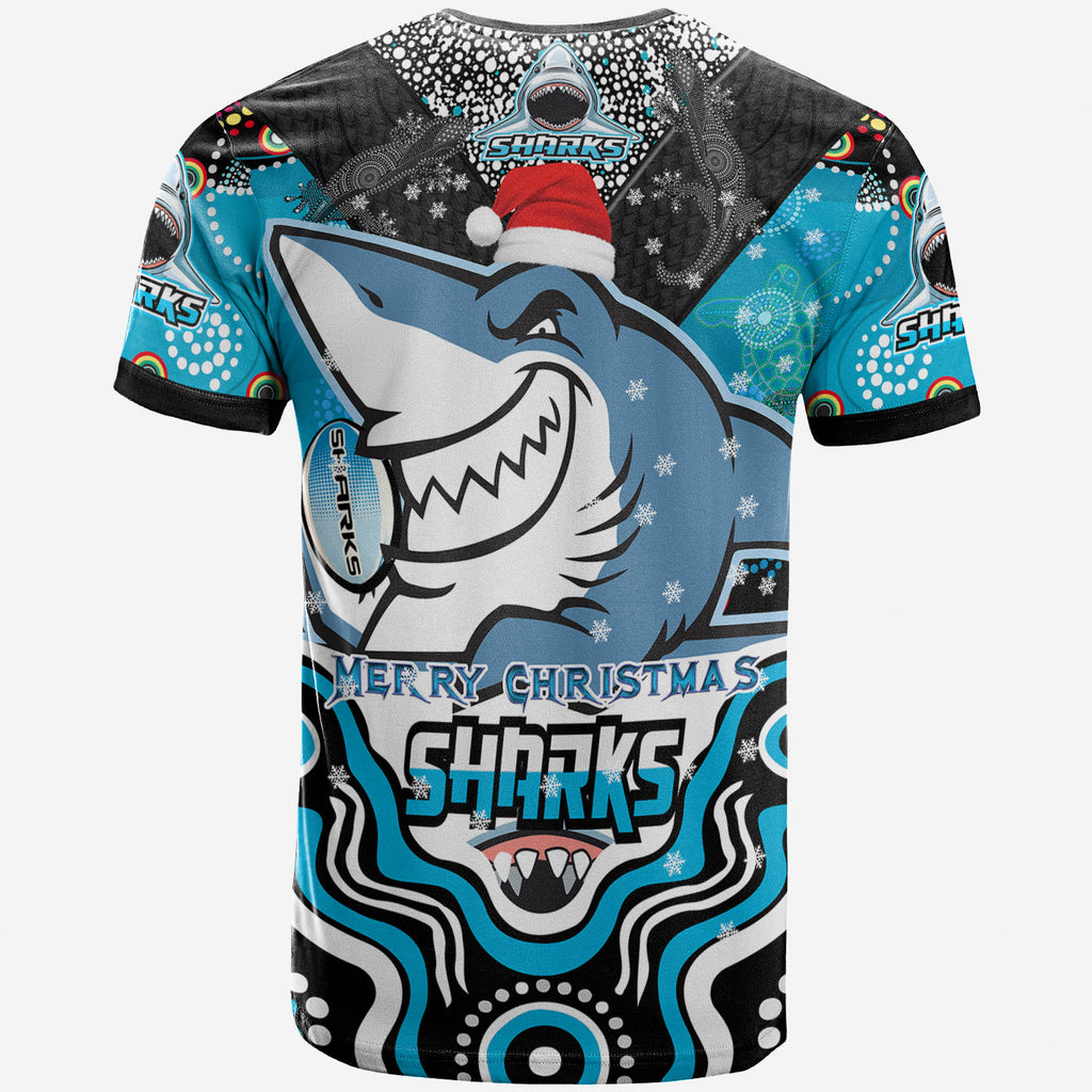 sharks-rugby-christmas-t-shirt-custom-christmas-super-sharks-indigenous-t-shirt