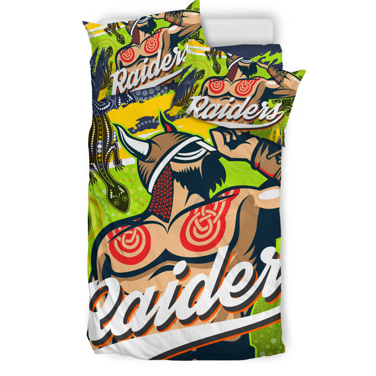raiders-2022-custom-aboriginal-bedding-set-the-indigenous-viking-soul