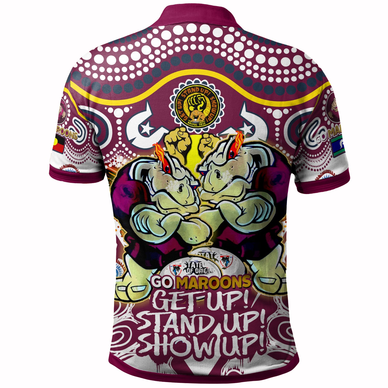 queensland-rugby-league-team-naidoc-week-polo-shirt-custom-qld-cane-toads-maroons-state-of-origin-get-up-stand-up-show-up-polo-shirt