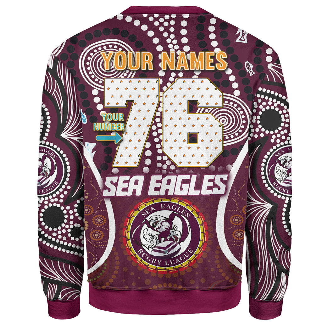 sea-eagles-rugby-sweatshirt-custom-manly-sea-eagles-mascot-with-aboriginal-art-personalised-player-and-number-sweatshirt