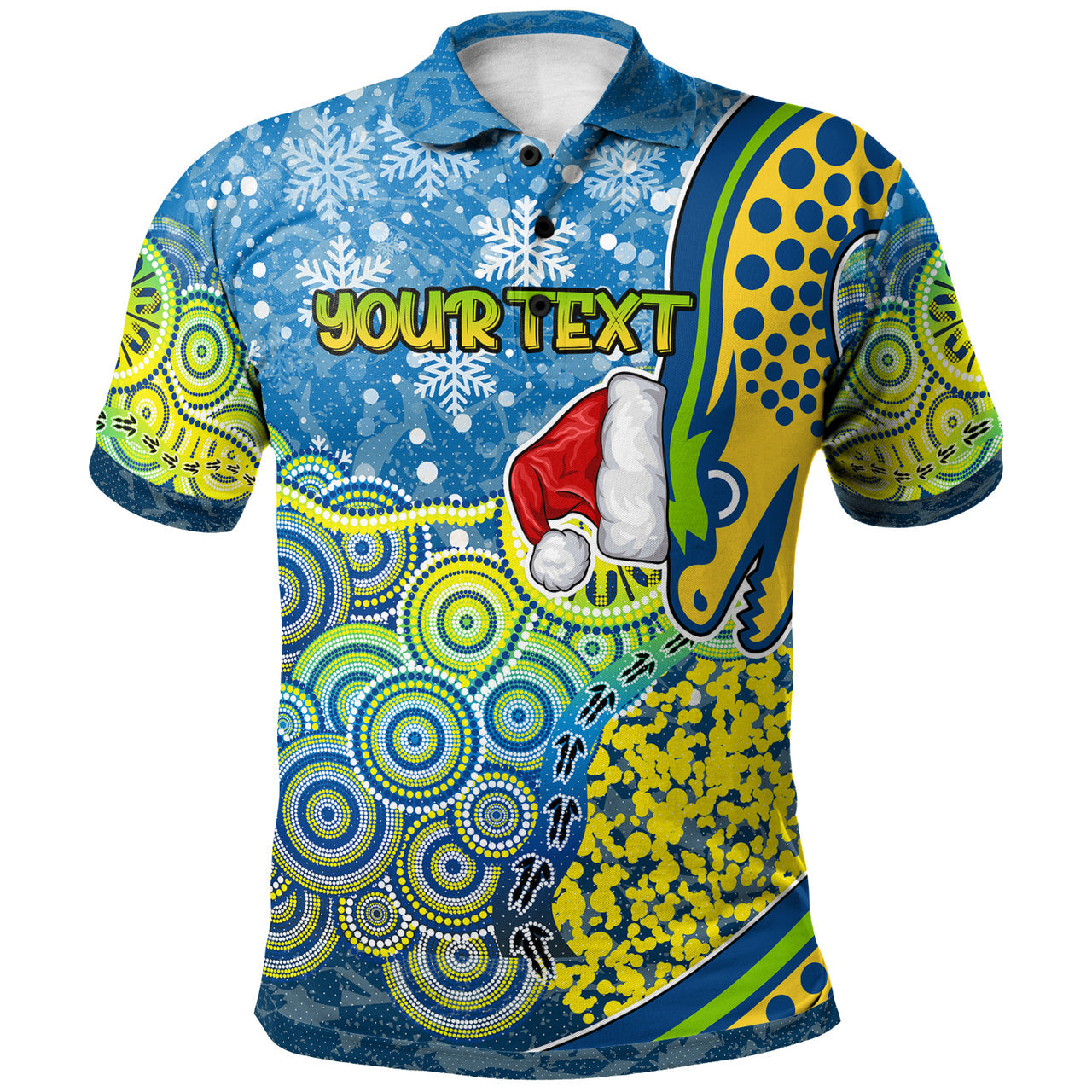 eels-christmas-rugby-polo-shirt-custom-christmas-indigenous-eels-polo-shirt