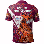 queensland-rugby-league-team-polo-shirt-custom-queensland-maroons-kangaroo-state-of-origin-dot-art-painting-splash-polo-shirt