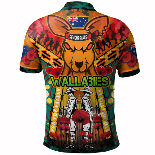 wallabies-rugby-anzac-day-custom-watercolour-polo-shirt-remembrance-lest-we-forget-with-poppy-flower
