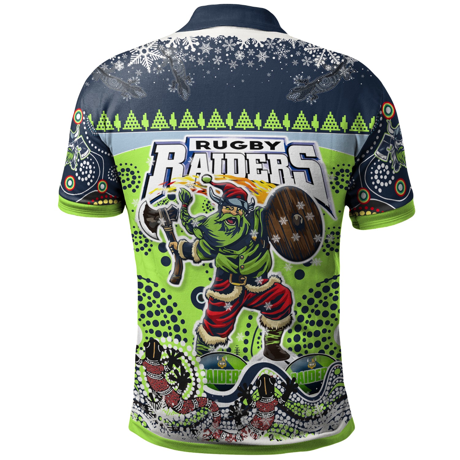 raiders-rugby-christmas-polo-shirt-custom-merry-viking-raiders-christmas-indigenous-polo-shirt