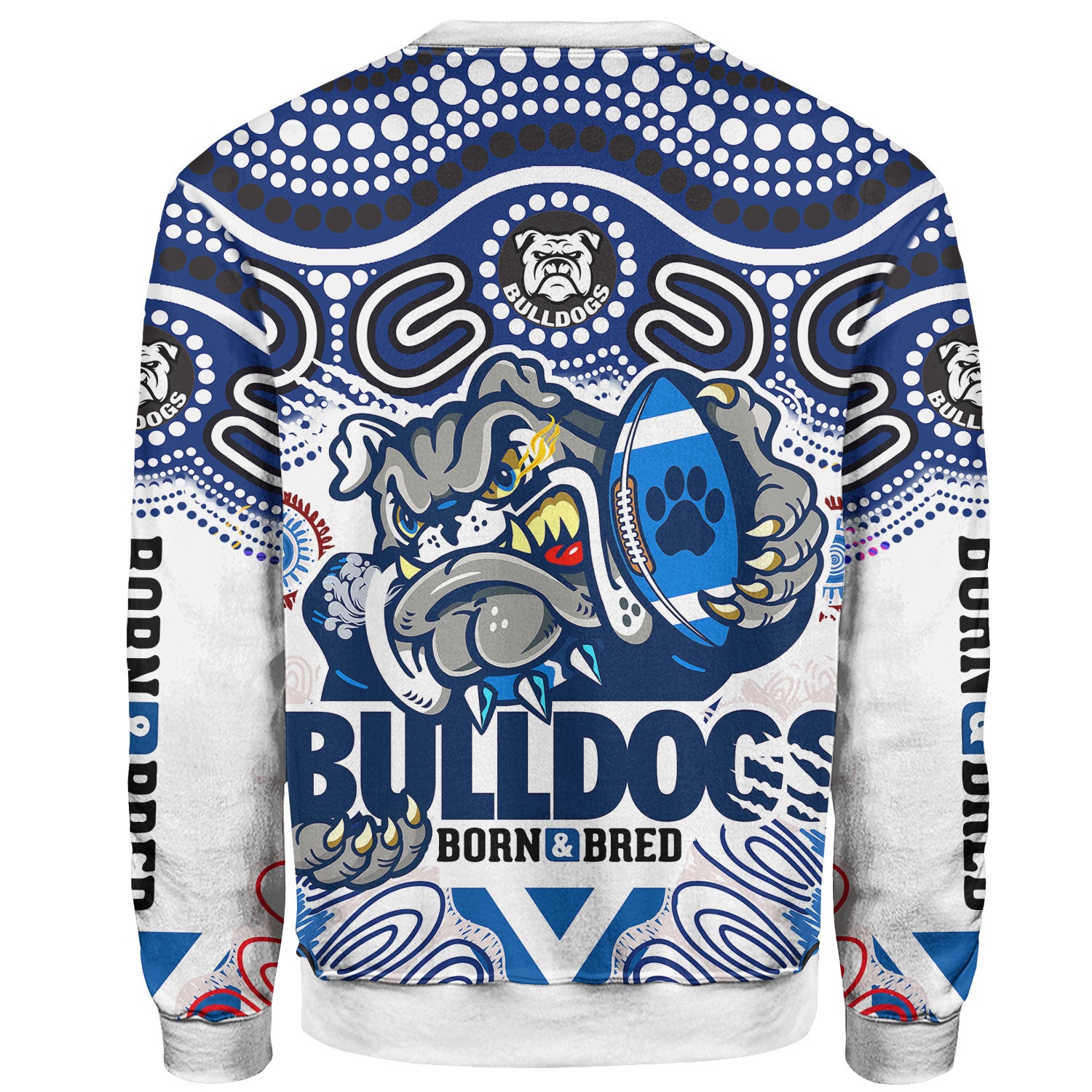 bulldogs-rugby-born-bred-snug-sweatshirt-indigenous-bulldogs-with-rugby-ball-and-aboriginal-patterns-sweatshirt