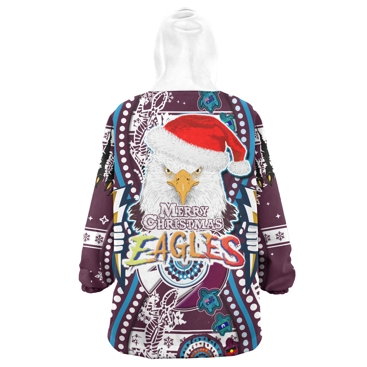 sea-eagles-rugby-christmas-snug-hoodie-merry-christmas-super-manly-sea-eagles-indigenous-wearable-blanket-hoodie