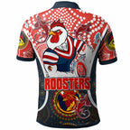 roosters-rugby-polo-shirt-custom-sydney-roosters-champion-mascot-with-aboriginal-art-personalised-player-and-number-polo-shirt