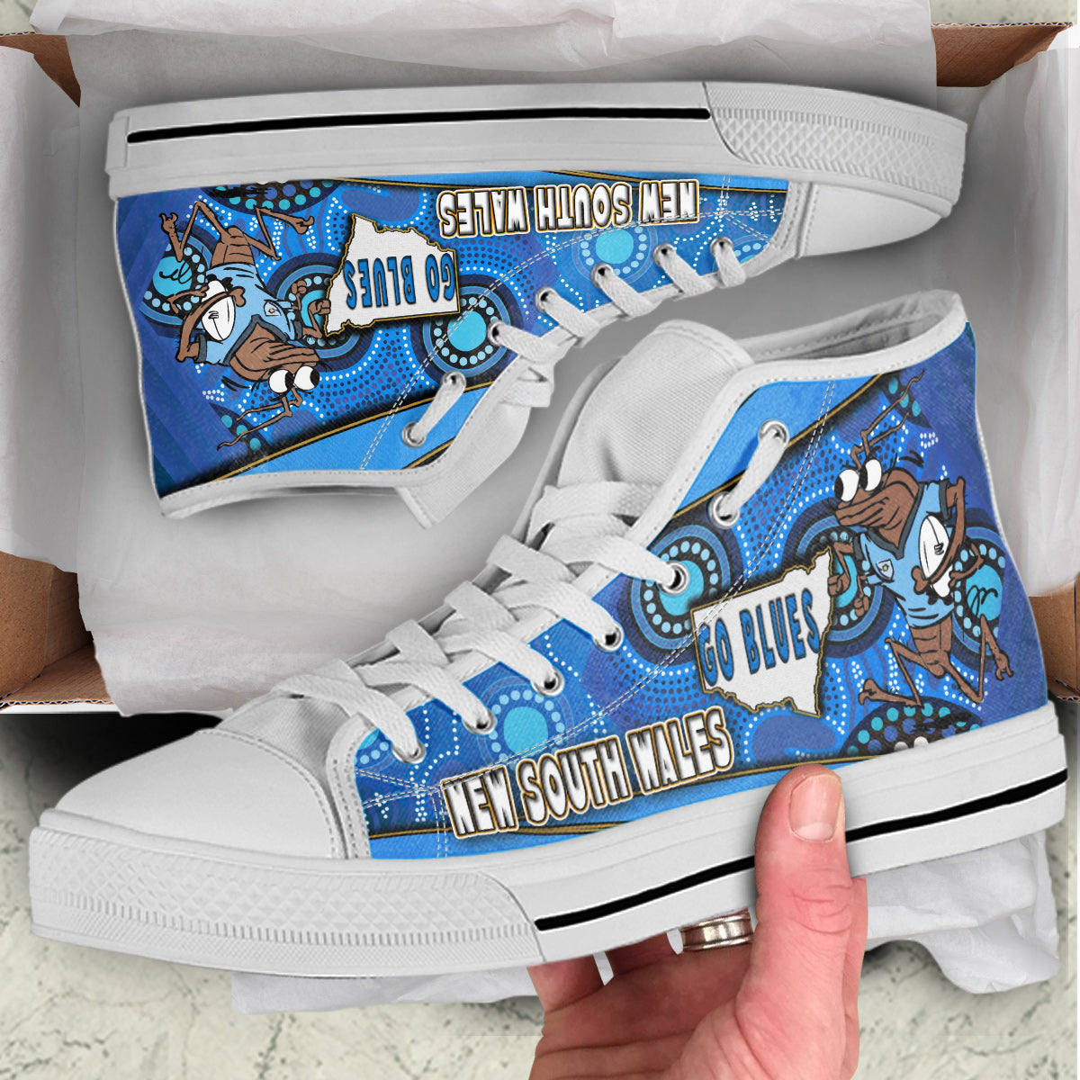 new-south-wales-rugby-league-team-high-top-shoes-new-south-wales-blues-mascot-aboriginal-art-state-of-origin