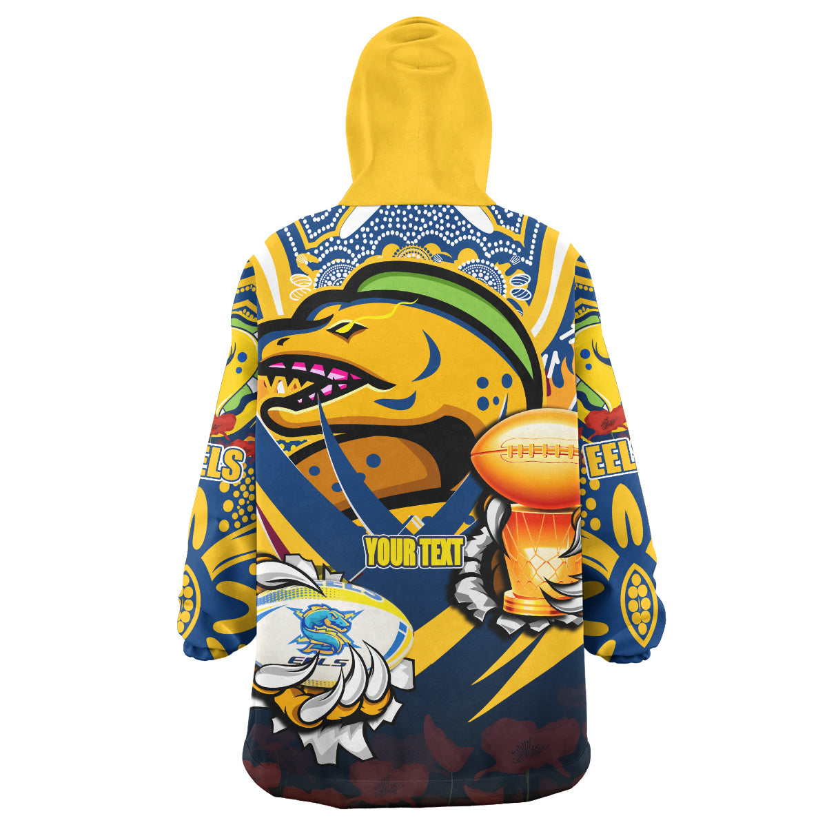 eels-premierships-rugby-snug-hoodie-custom-go-para-army-eels-champion-claw-scratch-aboriginal-culture-oodie-blanket