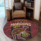 maroons-rugby-round-rug-qld-maroons-kangaroo-with-aboriginal-culture-round-rug