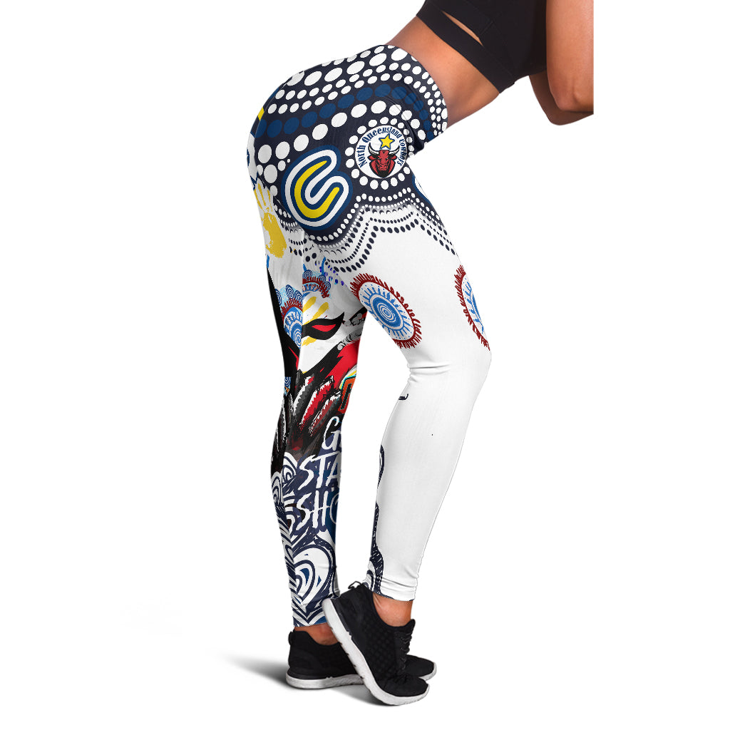 cowboys-rugby-naidoc-week-leggings-indigenous-north-queensland-cowboys-getting-up-standing-up-and-showing-up-leggings