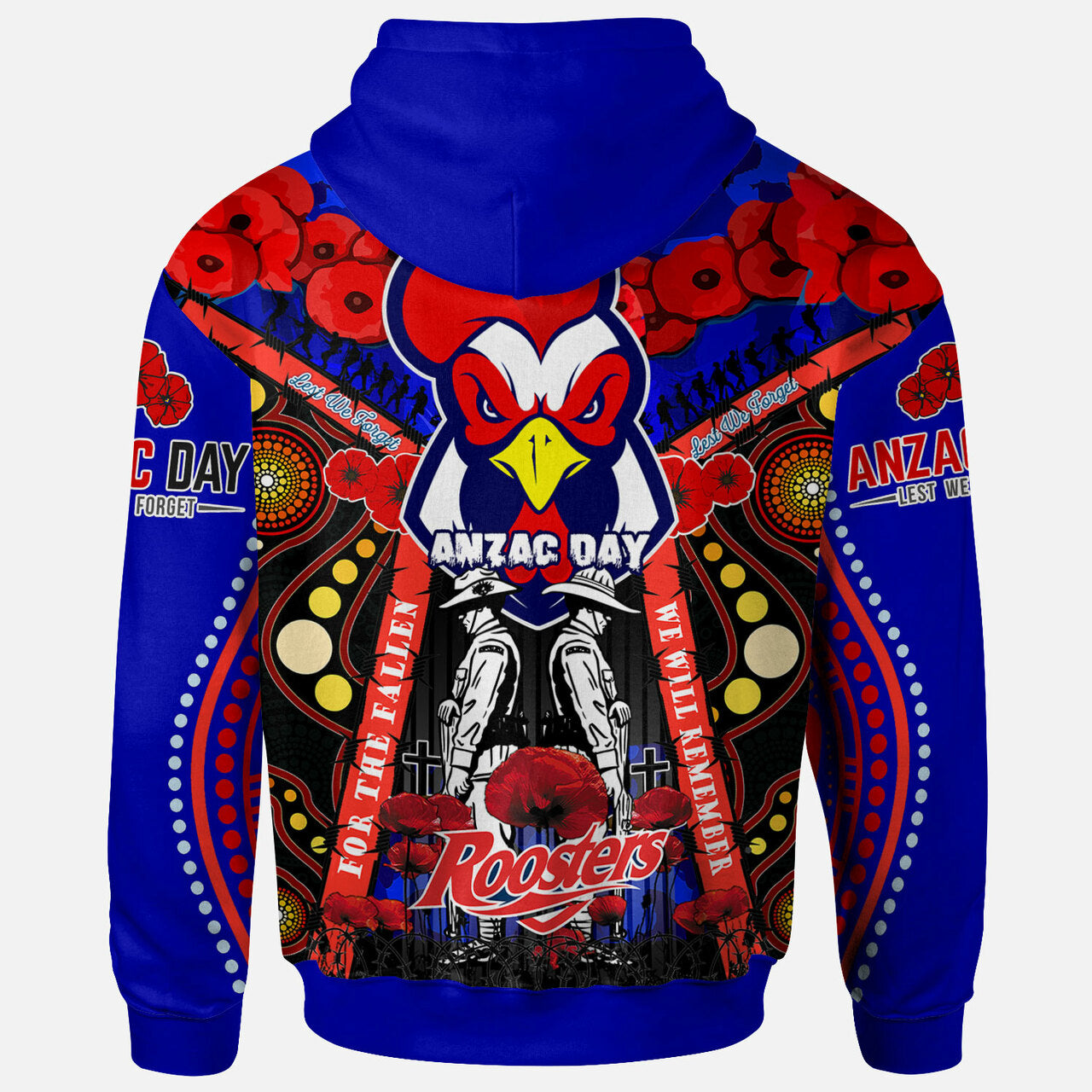 https-aussievibes-co-roosters-rugby-anzac-day-watercolour-hoodie-custom-remembrance-roosters-with-poppy-flower