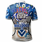 bulldogs-rugby-polo-shirt-custom-bulldogs-mascot-with-aboriginal-art-personalised-player-and-number-polo-shirt