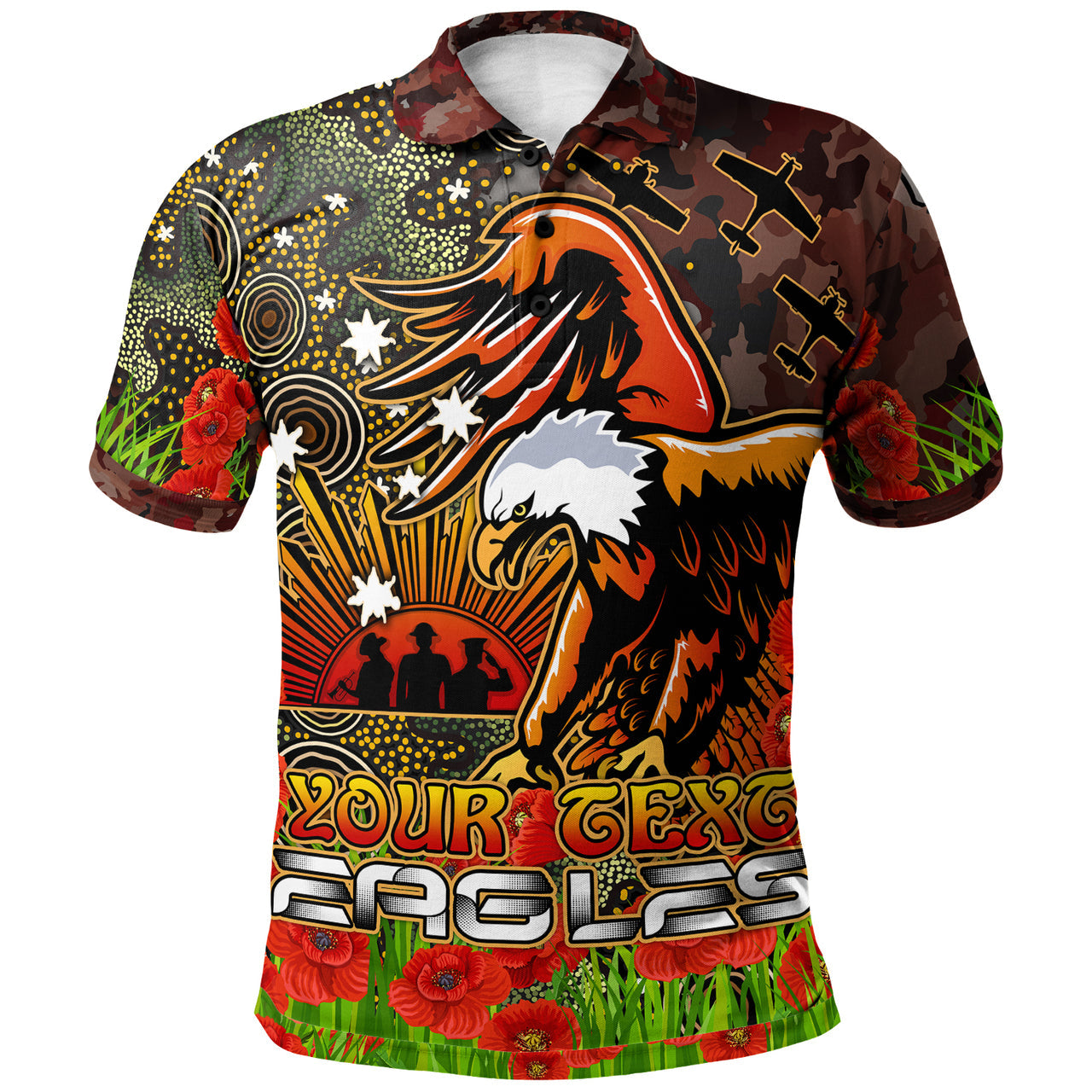eagles-rugby-polo-shirt-anzac-eagles-with-remembrance-poppy-and-indigenous-patterns-polo-shirt
