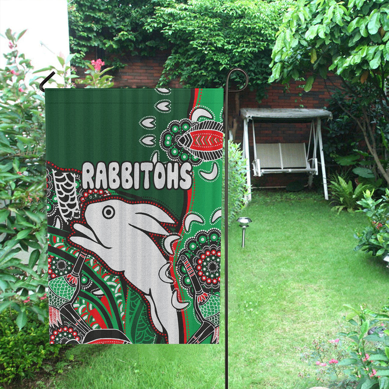 south-sydney-rabbitohs-rugby-flag-indigenous-dreaming-rabbitohs