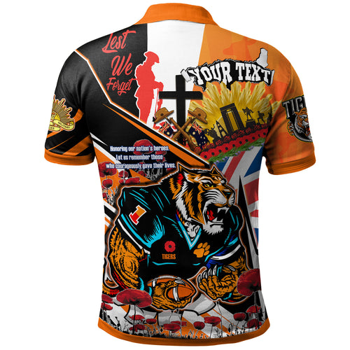 tigers-rugby-polo-shirt-custom-remembrance-tigers-anzac-quote-with-poppy-and-rosemary-polo-shirt